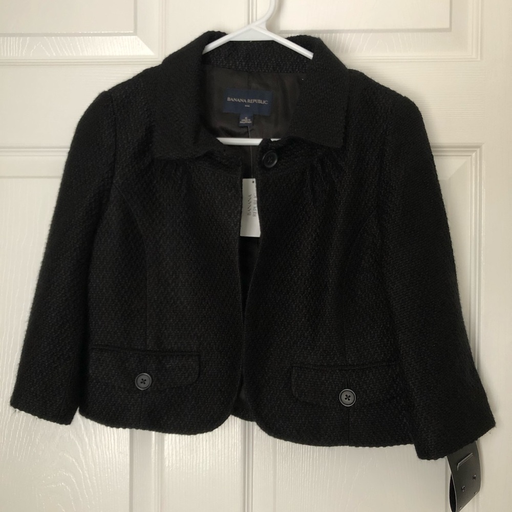 NWT Banana Republic black blazer - size 0